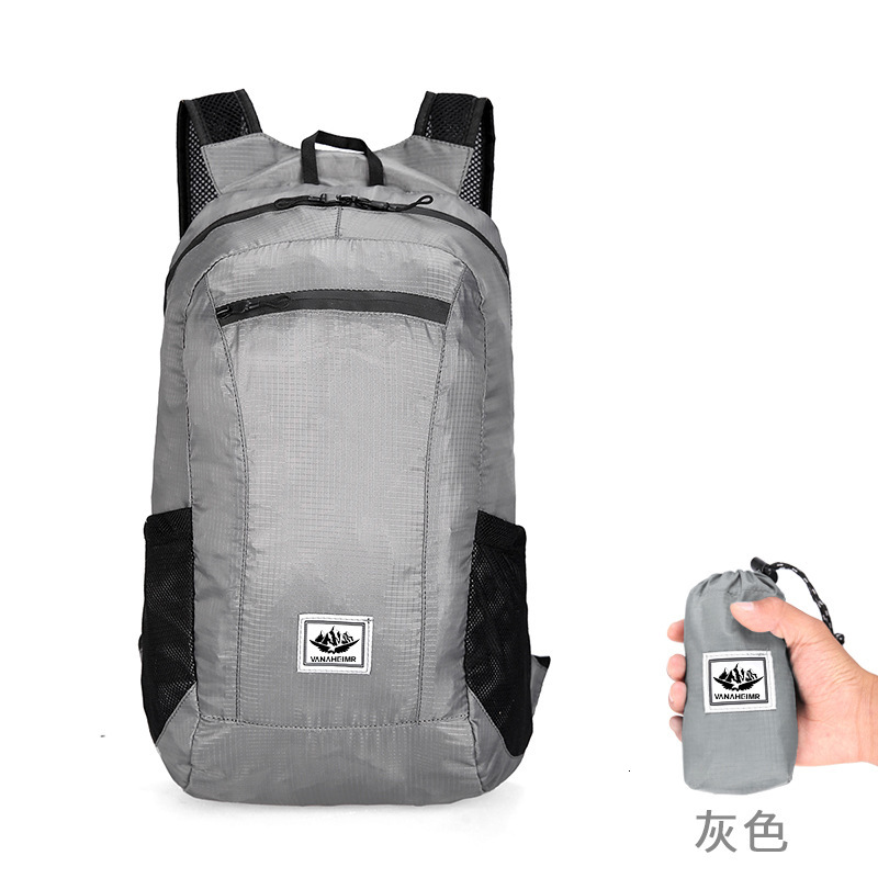 Free Shipping Selected Source Outdoors Folding Bag Colorful Outdoor Backpack Large Capacity Designer Bag Lightweight Printed Logo Travel Sports Backpa