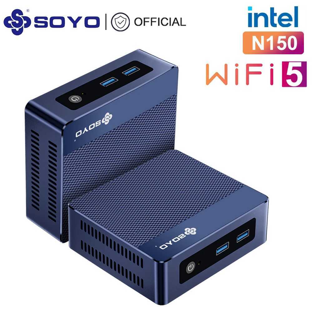 SOYO M4 Plus Mini PC Intel Twin Lake N150 CPU Windows 11 Pro 16GB DDR4 RAM 512GB M.2 SSD Desktop Computer USB3.2/WiFi 5/BT5.0 X250602