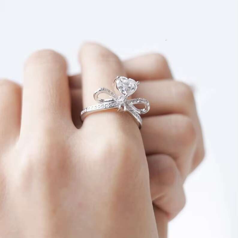 925 Sterling Silver Moissanite Diamond Ring Wedding Ring Hip Hop Jewelry Moissanite Ring