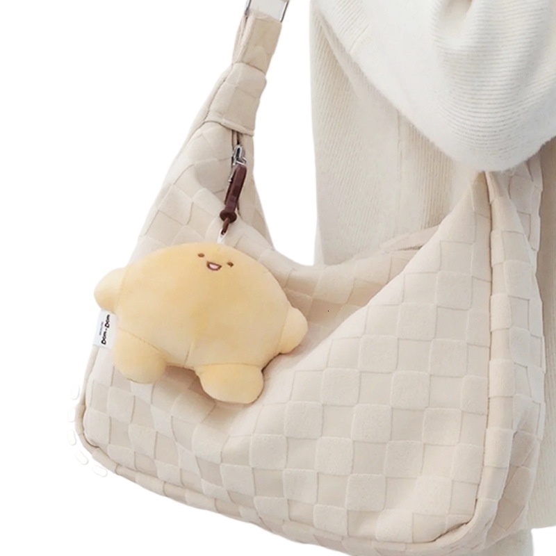 designer Ins Style Large Capacity Canvas Bag for Women Korean Version Literary Single Shoulder Handheld Tote Bag for Female College Students Class Cro