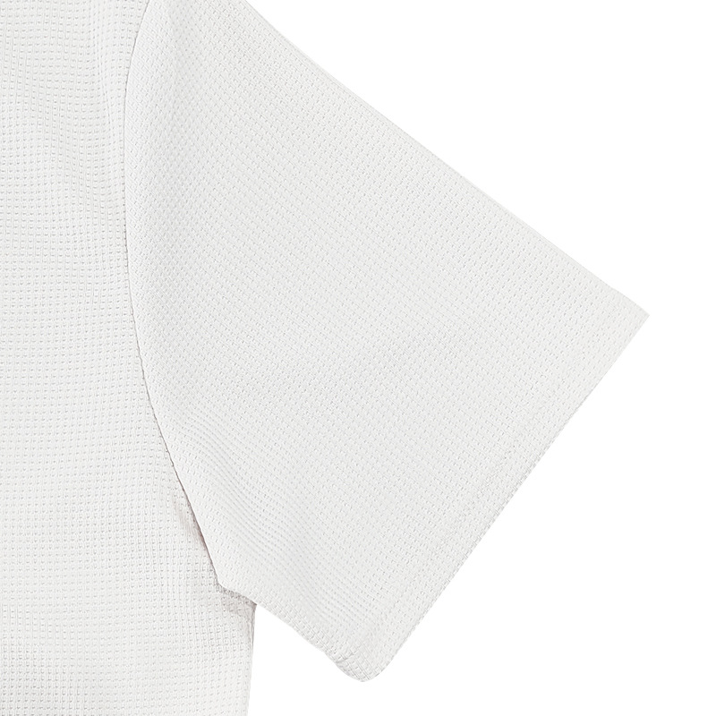 designer t shirt polo shirt mens summer loose waffleknit breathable simple casual shortsleeve shirt
