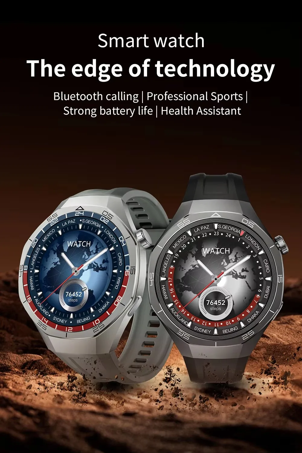 2025 New For Huawei Watch GT5 Pro GPS Tracker 1GB Memory Men 360*360 HD AMOLED Screen NFC Heart rate Bluetooth call Sports Waterproof Smart watch free