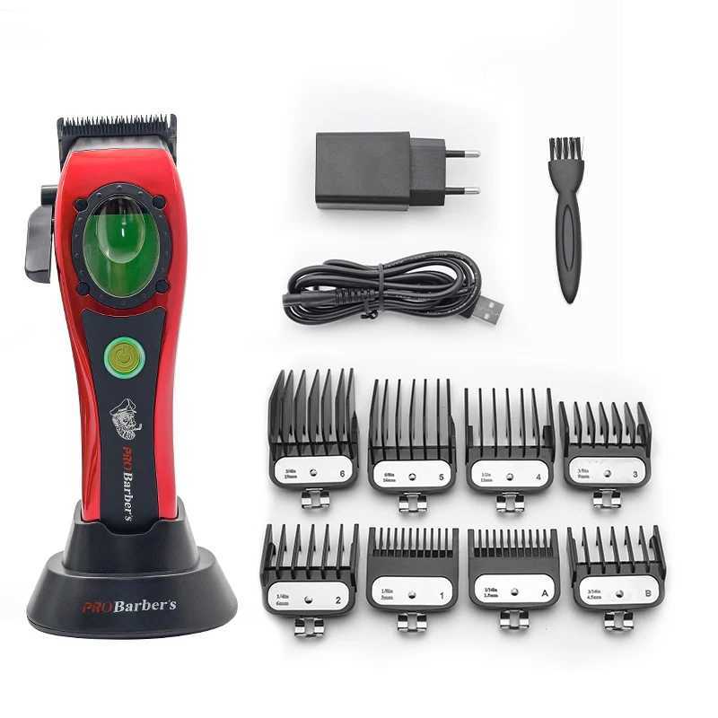 New High-Quality Professional Barber Trimmer with Charging base Cordless Powful Motor Hair Clippers For Men Hair Cutting Machine S2562