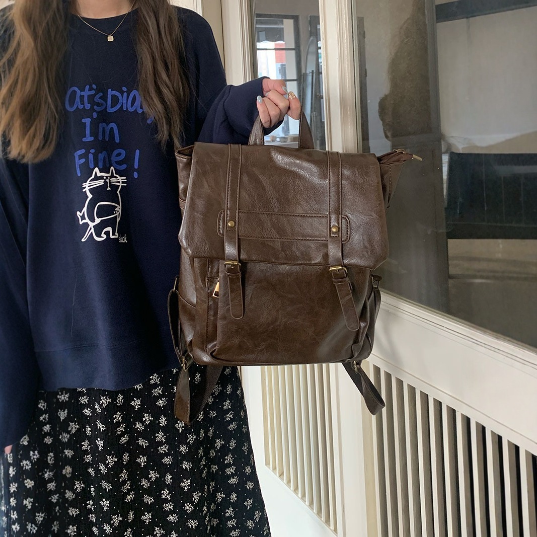 designer Japanese Style JK Uniform Academy Style Backpack 2025 New Retro Cambridge Bag College Student Class Bag Messenger Bag