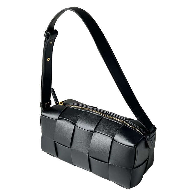 Niche High End Internet Celebrity Yang Mi Same Style Genuine Leather Woven Shoulder Underarm Handbag Spring Summer New Women s Bag