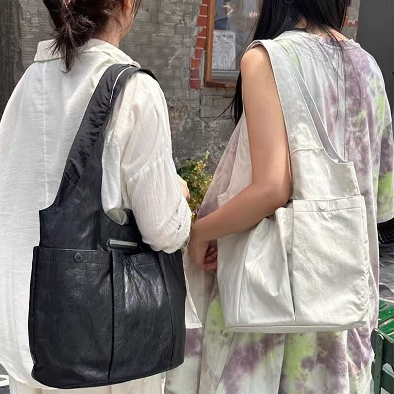 designer Korean Niche Design Large Capacity Multi-Pocket Shoulder Bag One Branch South South Same Style Handheld Tote Bag Underarm Bag for Women