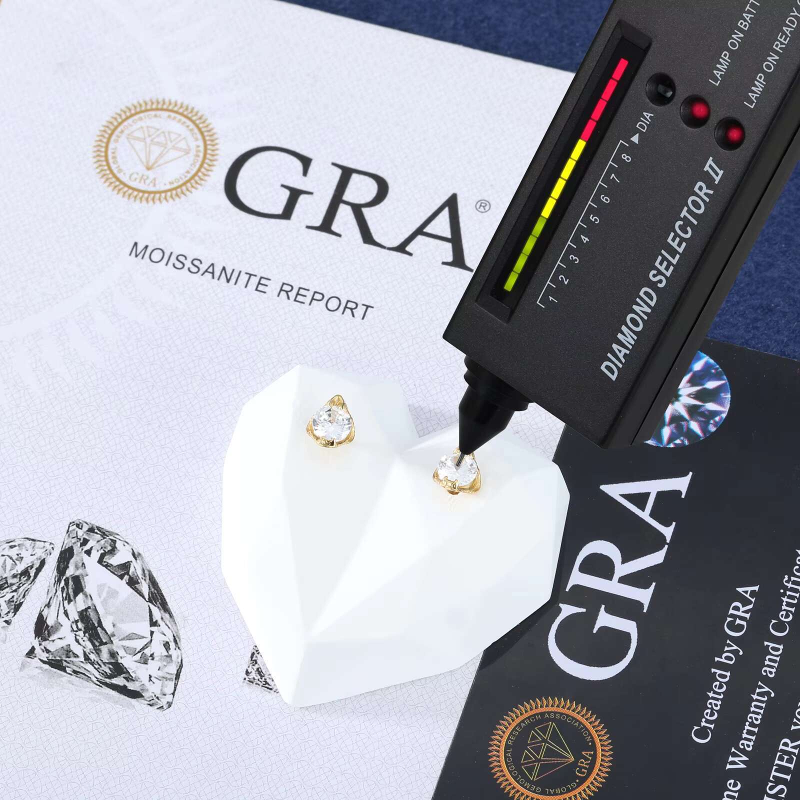 Fashion Rapper Jewelry Gold Plated 925 Sterling Silver VVS Moissanite Diamond Iced Out Cobra Solitaire Stud Earrings