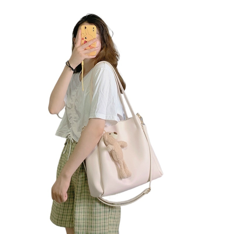 designer Wholesale Women's Bags Korean and Japanese Style New Large Capacity Shoulder Bag Fashion Versatile Commuter Tote Bag for Women