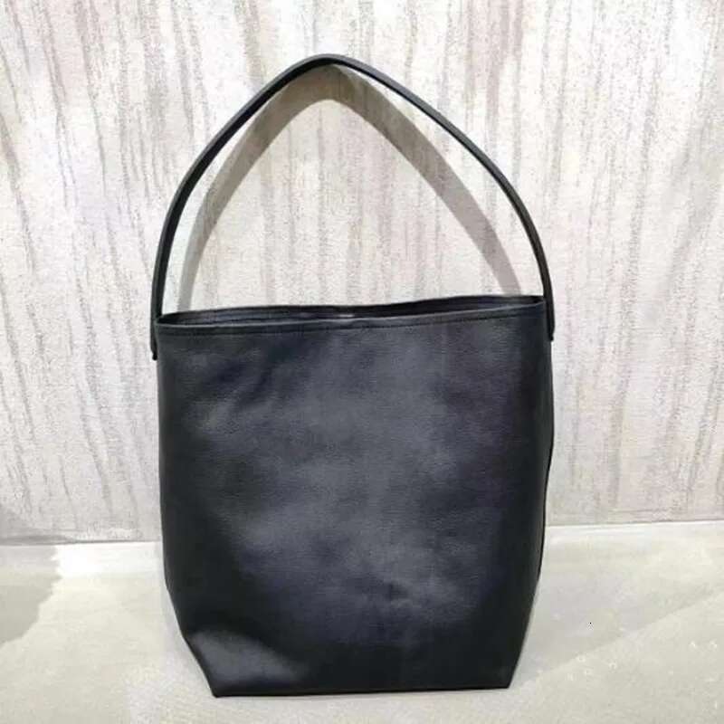 women's large capacity commuting Tote high-quality head layer cowhide bucket bag one shoulder handbag lazy wind