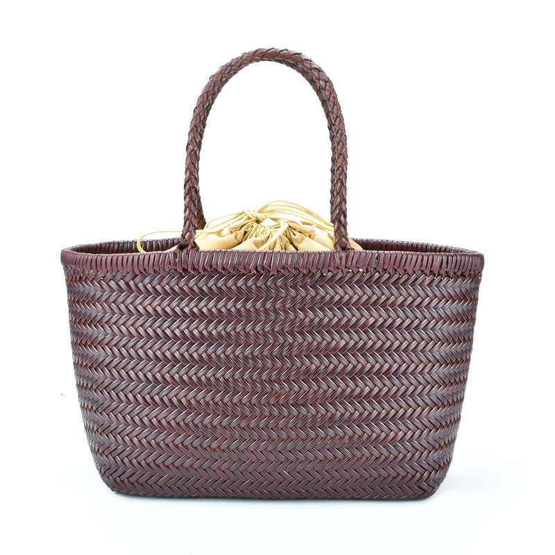 Dragon Diffusion Woven French Style Basket Internet Celebrity Women's Bag Manufacturer 2025 Elegant Versatile New Trendy Ins