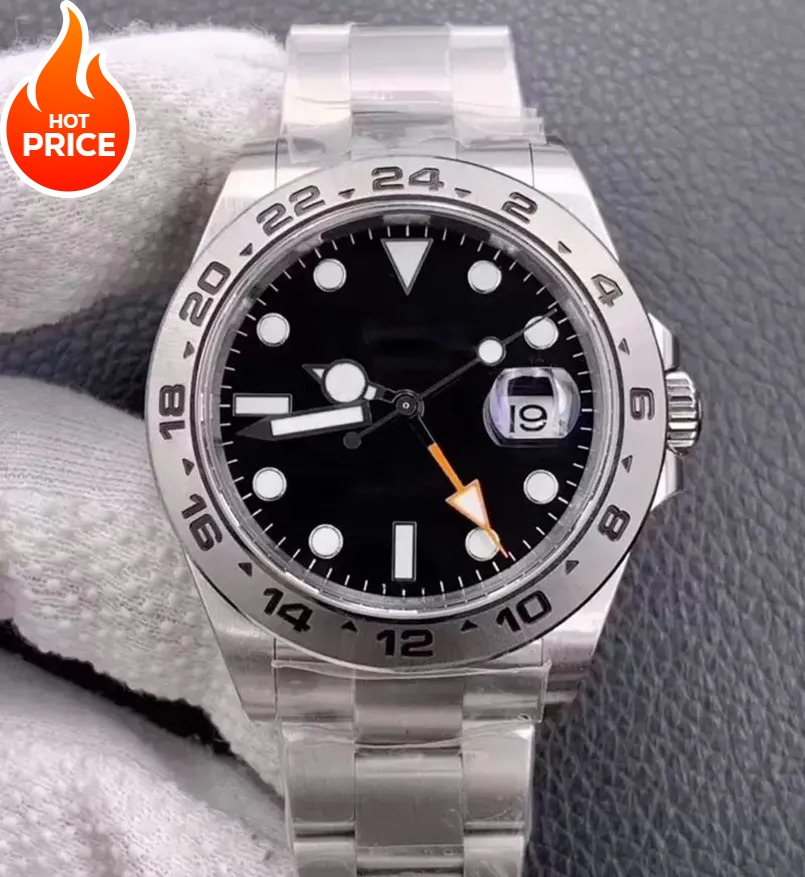 5A Quality classic men's watch 42mm stainless steel Strap and tape watchband automatic mechanical Business Wristwatch waterproof