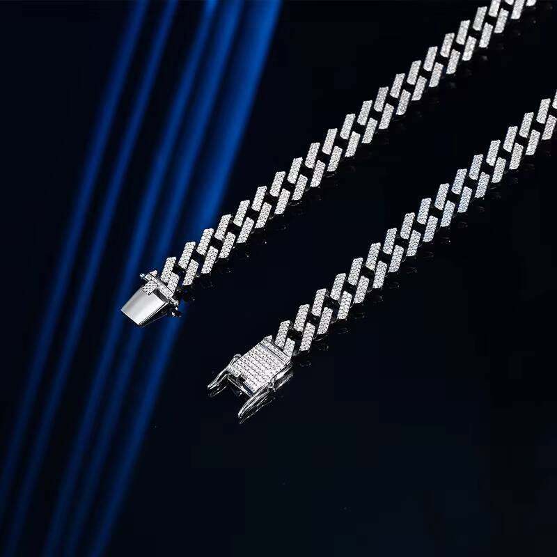 Sier Hip Hop Cuban Men's Chain Jewelry