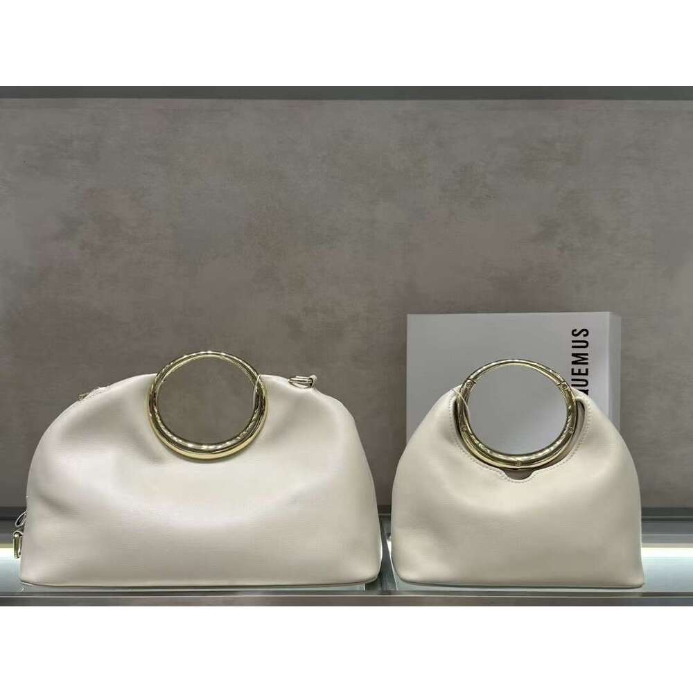 French Niche Design Single Shoulder Crossbody Handheld Round Shell Ins Style Casual Wrist Bag