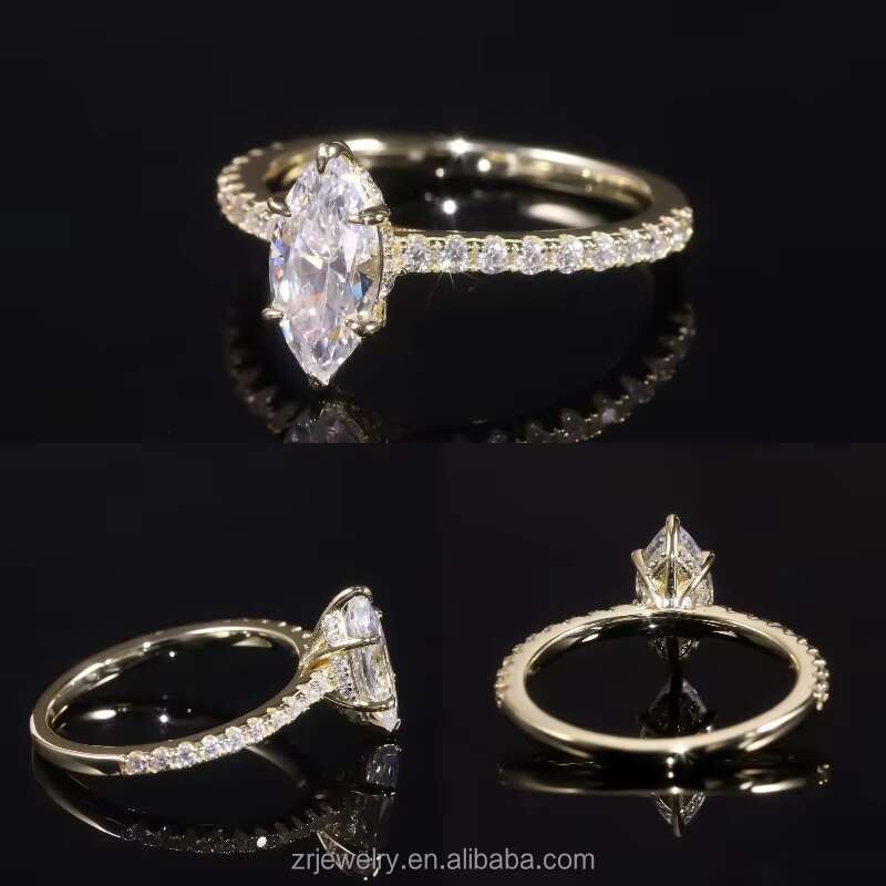 2CT Eternity Diamond Silver Oval 925 Silver Engagement Rings Mossanite 3 CT Stone Women Stylish Moissanite Ring