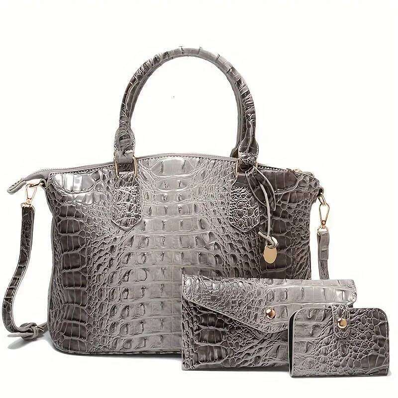 2024 New Trendy Fashionable Large Capacity Versatile Three-Piece Set Commute Essential Shoulder Bag Crossbody