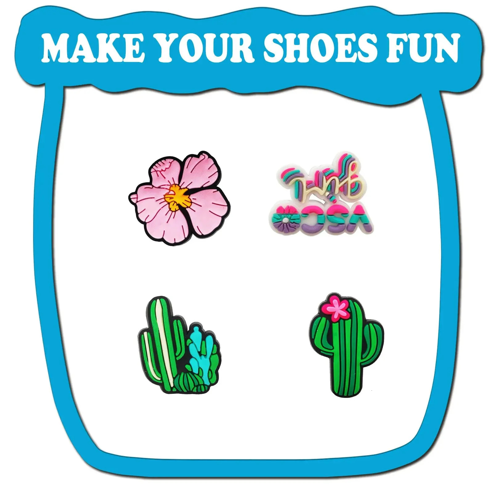 25Pcs Summer Collection Theme Shoe Charms For Bubble Slides Sandals PVC Decorations Accessories Christmas Birthday 250528