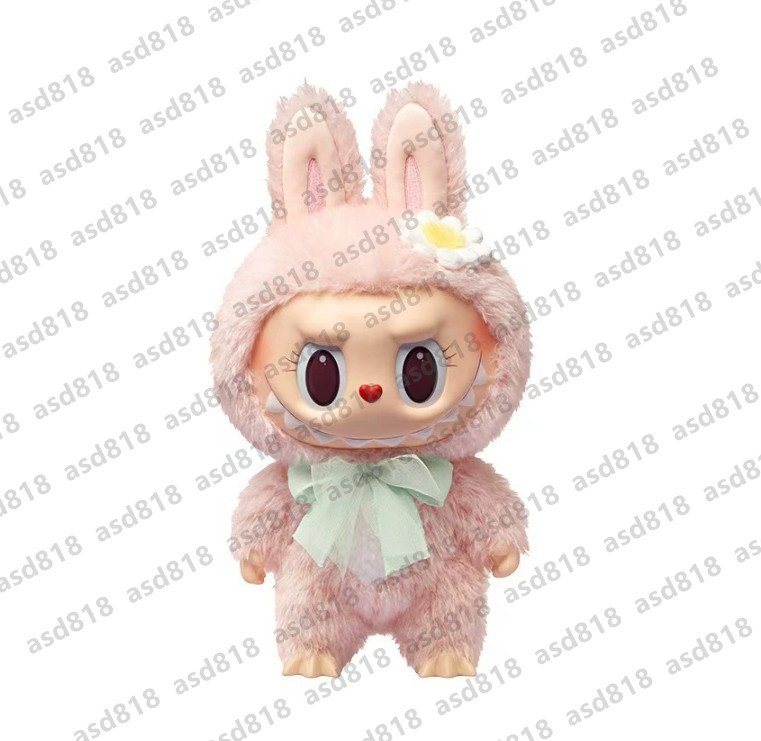 Pop Mart Labubu doll 38CM Heartbeat Macaron Enamel Monster Face Blind Box PVC Statue Desktop Decoration Cute Doll Kids Birthday Gift drop ship L250705