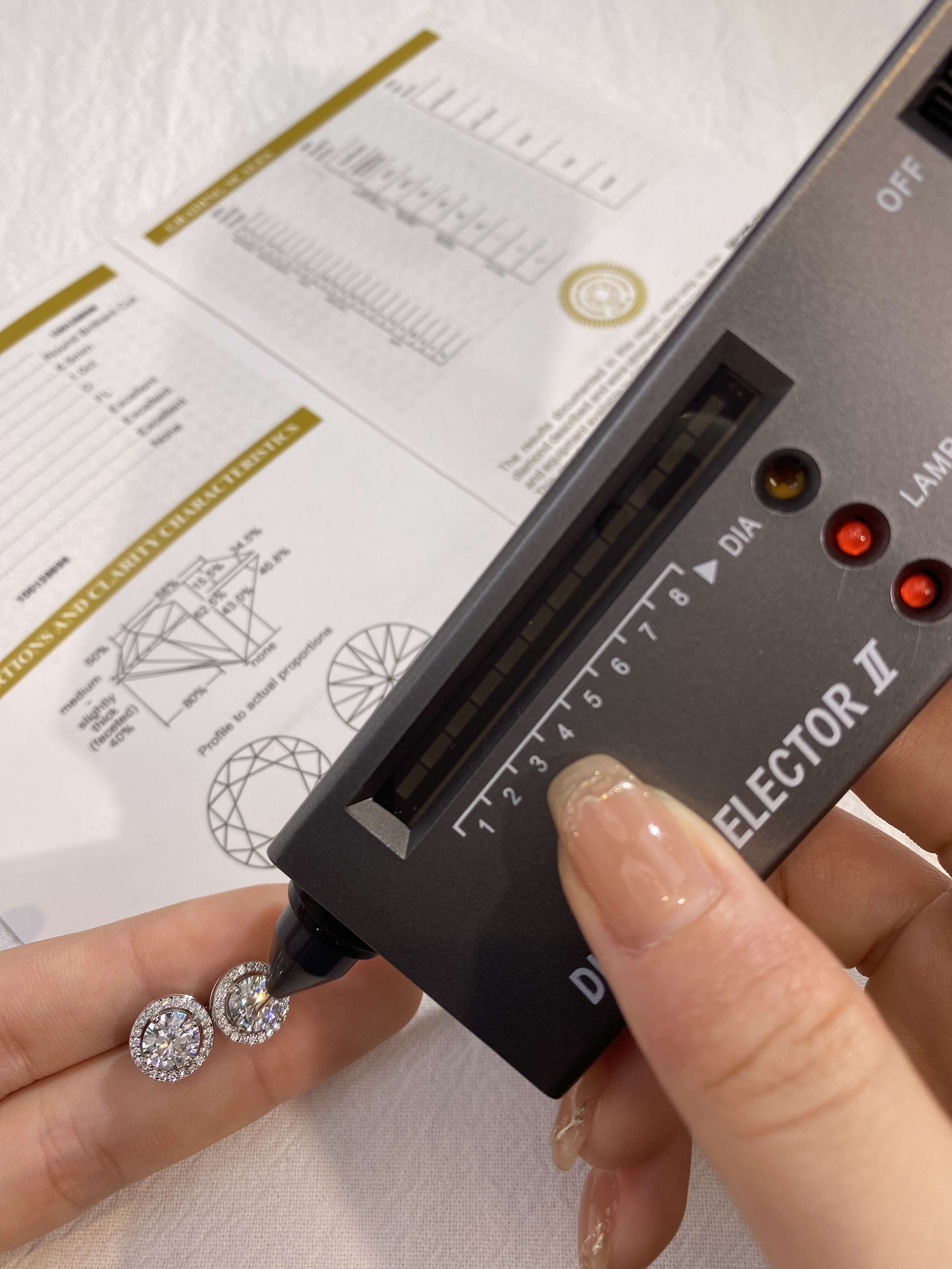 Fashion Hip Hop Gra Certified Diamond Moissanite Vintage Stud Earrings 925 Silver 18k Gold Plated Women Engagement Fine Jewelry