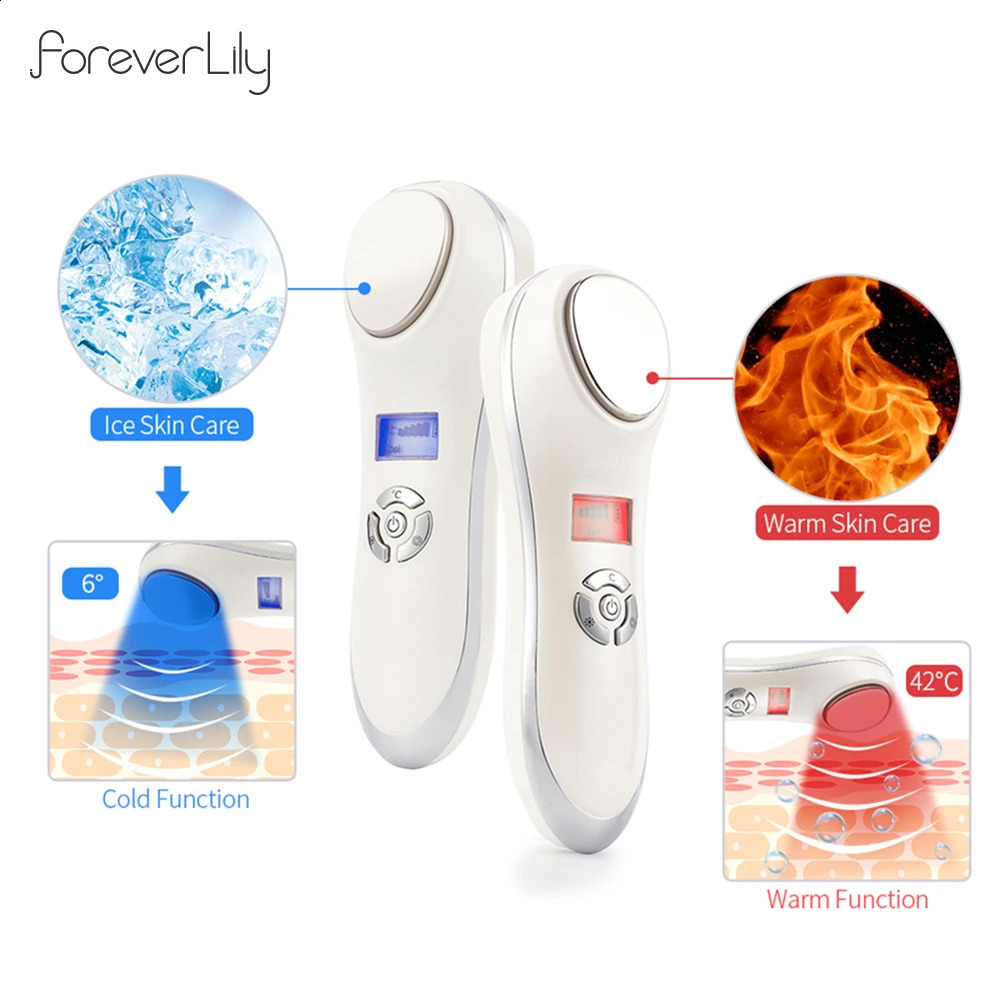 Cold Vibration Massager Ice Skin Care Cryo Calm Skin Shrink Pores Warm Heating Relax Skin Device 250523