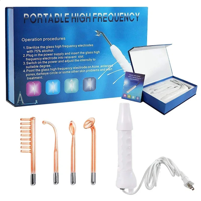 Portable High Frequency Machine Wand Handheld Electric Face Skin Beauty Tools Treatment Device 250523