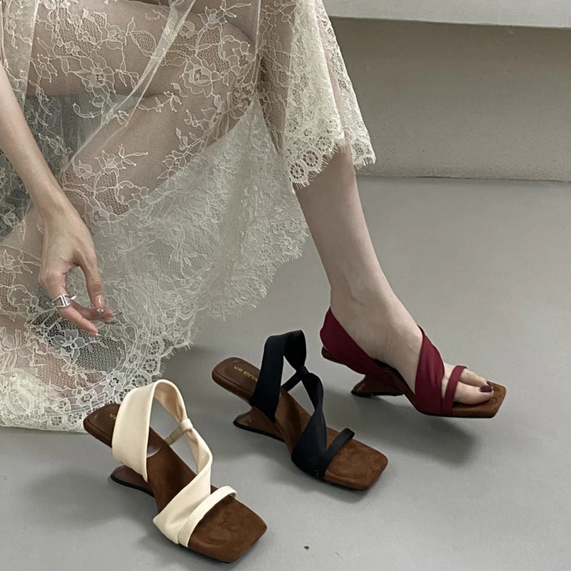 Summer Wedges Heel Slippers Women Open Toe Casual Party Dress Sandals Shoes Zapatos De Mujer 250528