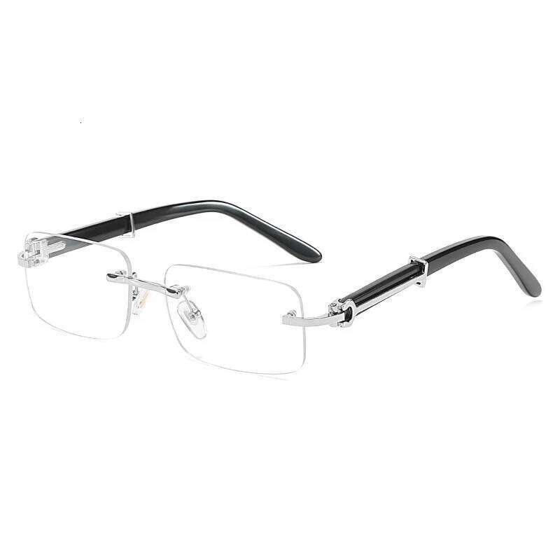 Square Rimless Pink Blue Green Sun Glasses For 2022 Designer Rectangle Hip Hop Cool Men Fashion Sunglasses designer bag