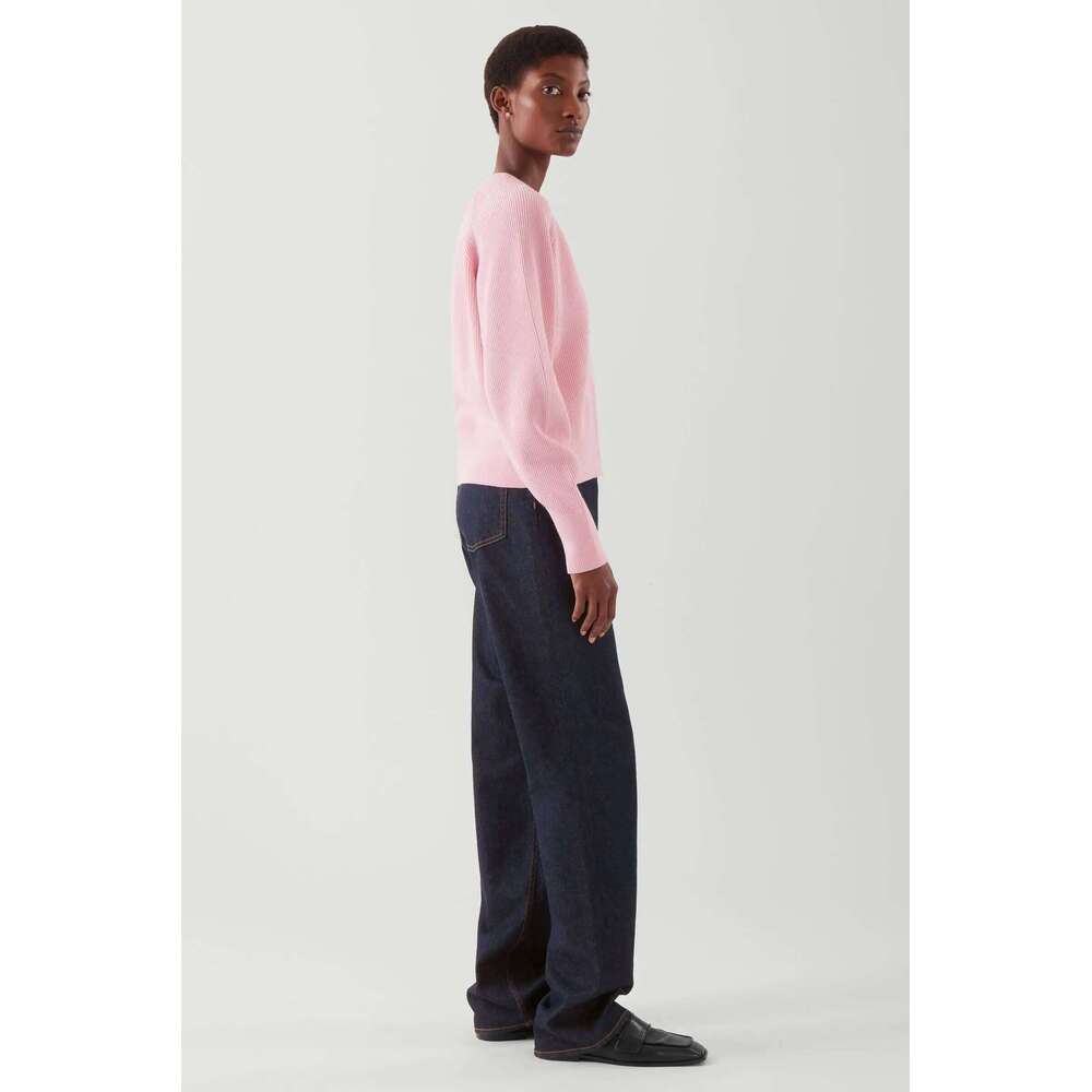 Ethereal MD 2025 Cos Autumn New Style Of Casual V-Neck Ribbed Bat-Sleeve Cardigan For Women