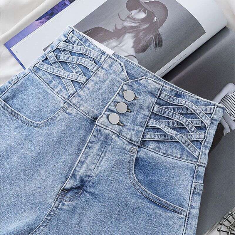 Denim Shorts Jeans Shorts High Waist Denim Shorts Fashion Women S Spring New Small Stature Design Sense Girl Tight Hot Pants Ripped Short Jeans