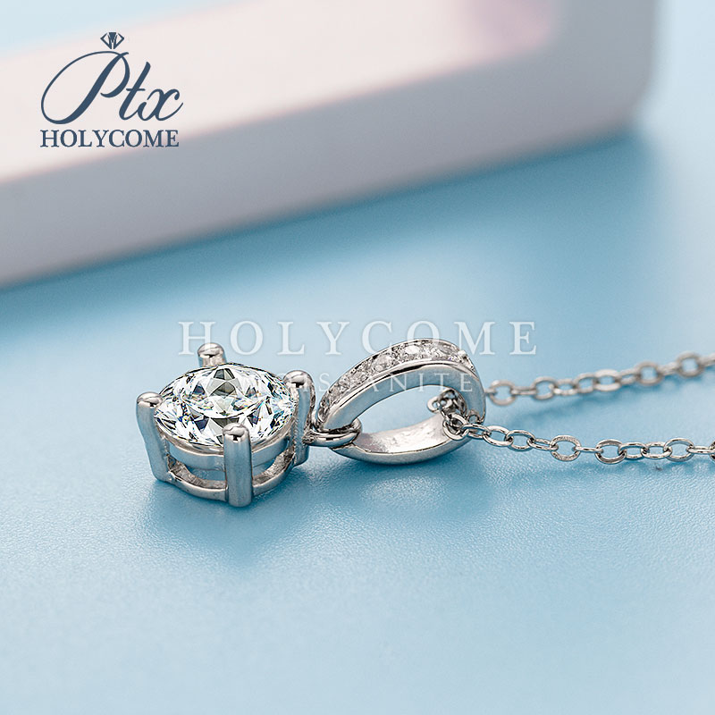 Fashion Earring Jewelry Moissanite Necklace GRA Certified Stud Earrings 4 Claw D Color VVS Moissanite Pendant Necklace for Women