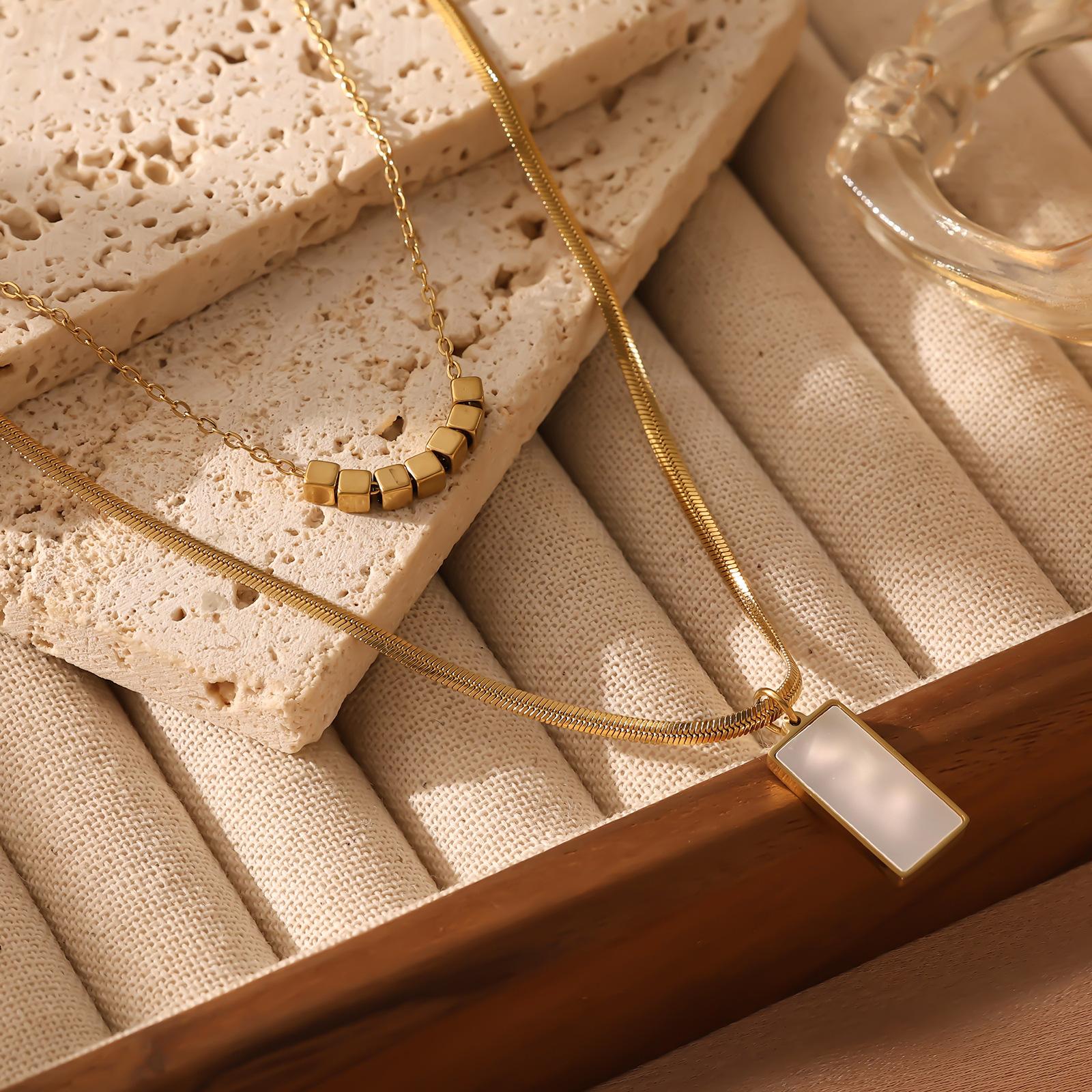 Fashion Design Stainless for Women Style Ethnic Trend Titanium Steel Clavicle