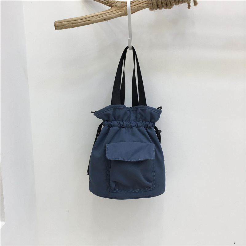 This Season 2023 New Nylon Fabric Drawstring Bucket Lightweight Versatile Casual Bag