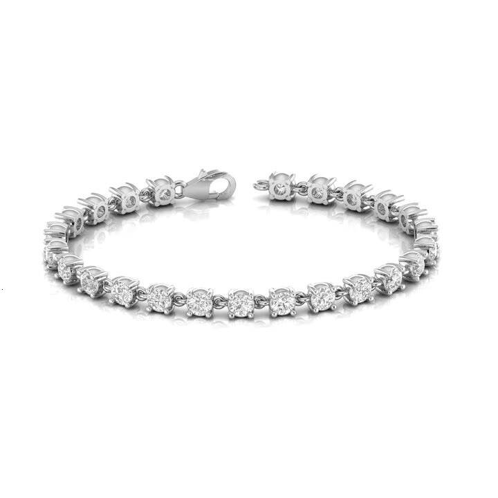 High Gloss Sterling Sier Moissanite Women's Exquisite Tennis Bracelet Wedding or Gift Jewelry