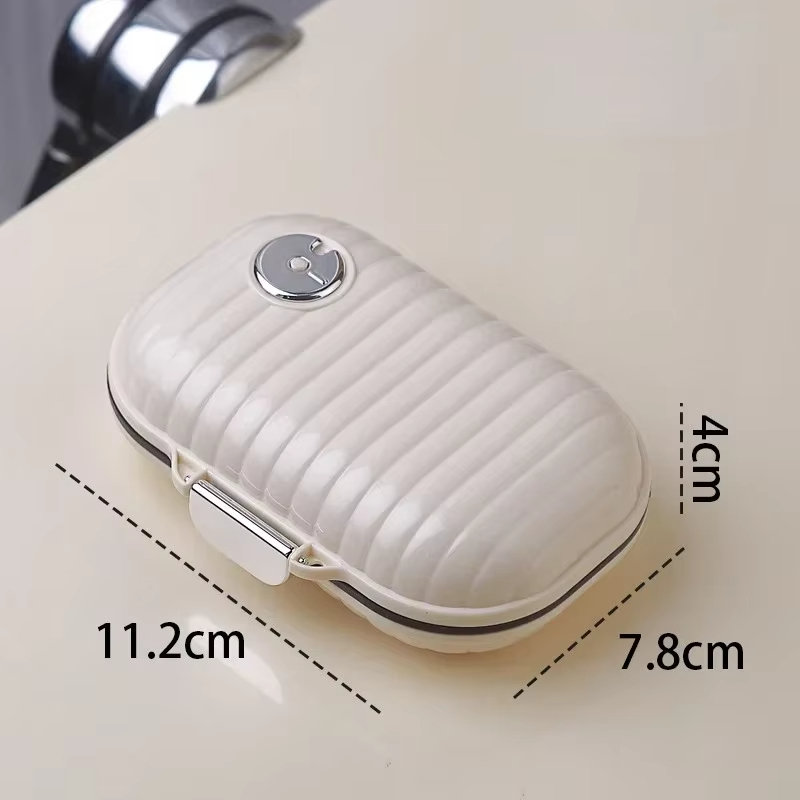 Medication Portable Travel For Seven Days Multiple Storage Box Pill Box Mini Pill Organizer Travel Essentials 7 Compartment Medicine Pill Case Medicin