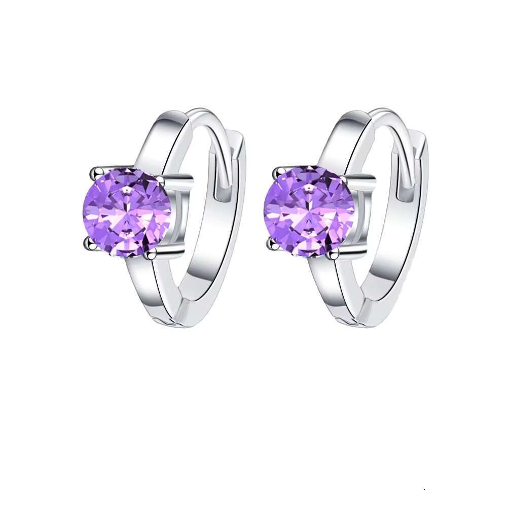 925 Sterling Silver Sparkling Piercing Earring Fine Jewelry 1 Carat D Color Moissanite Ear Stud Earrings for Women