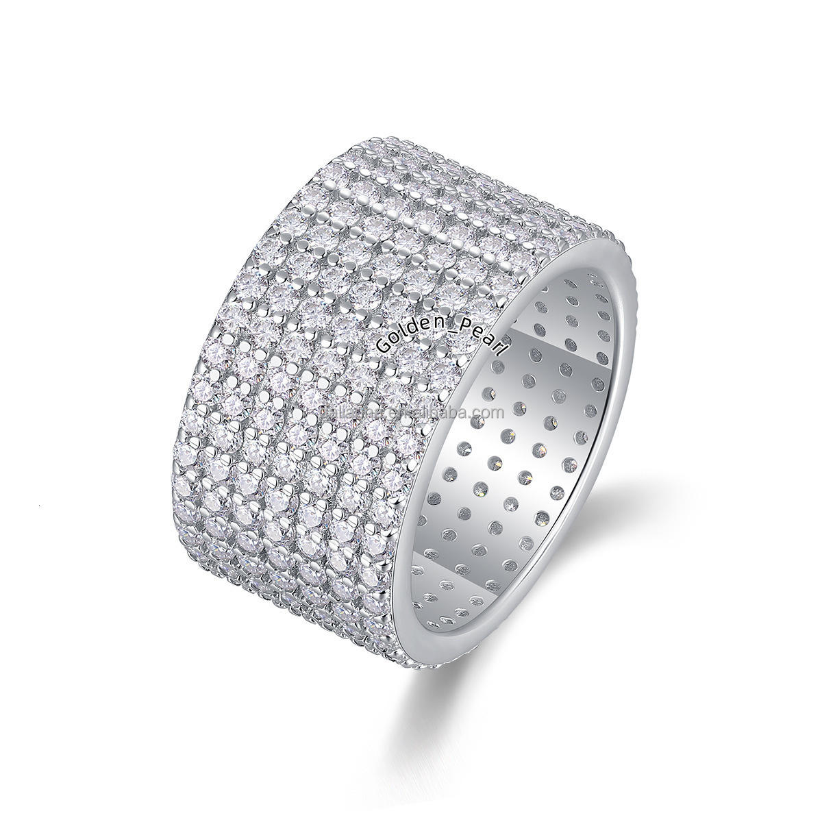 S925 Luxury Custom Moissanite Diamond Rings for Women Classic Style 925 Silver Wedding Engagement Party Ring VVS