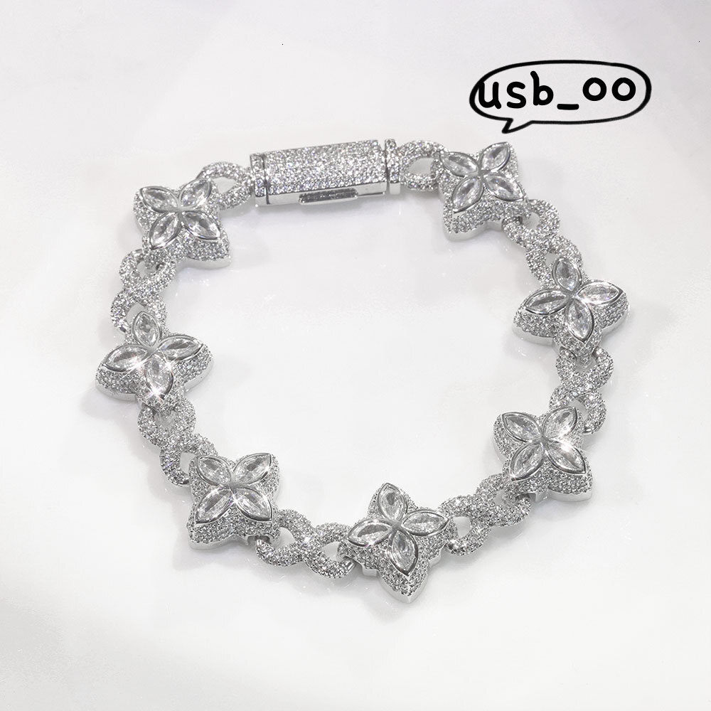 Hip-hop style Miami Cuban chain VVS Moissanite cross infinity symbol necklace unisex