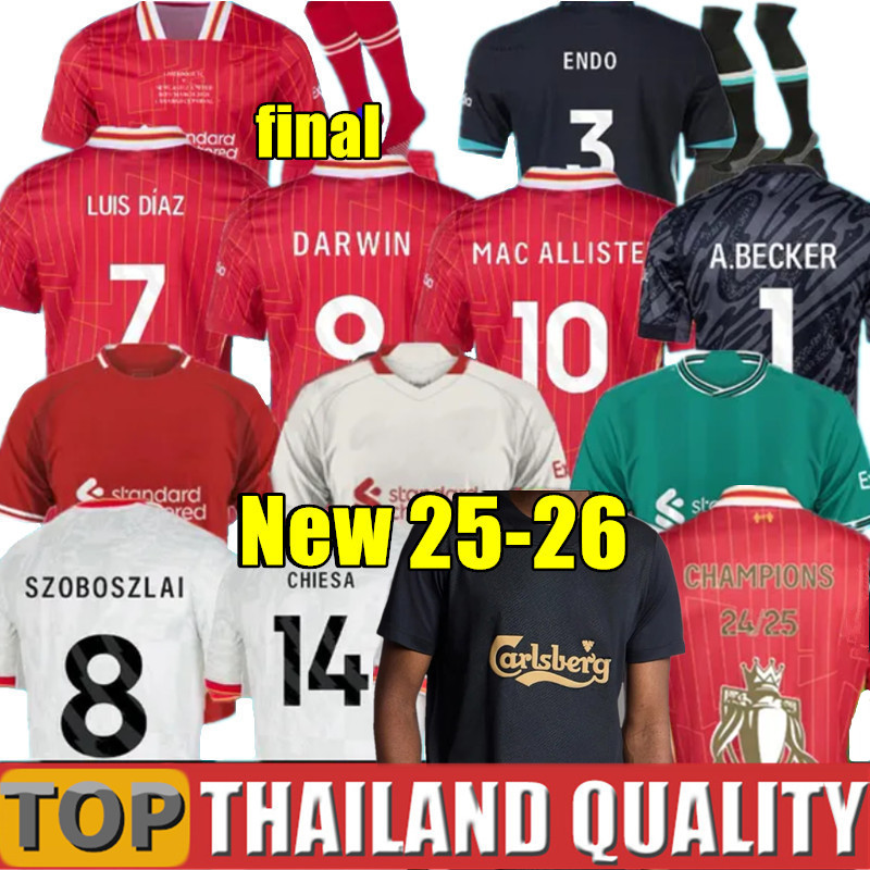 2025 SALAH GRAVENBERCH soccer jerseys LUIS DIAZ 2026 DARWIN football shirt goalkeeper men top kids Special uniform 2005 Istanbul Anniversary LIVERpoool 25 26 kit