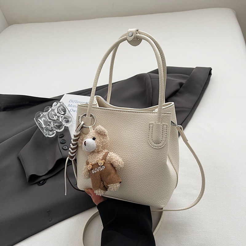designer Korean Style Trendy Fashion Handheld Bucket Bag for Women 2025 Spring Summer New Simple Casual High-end Single Shoulder Crossbody Bag