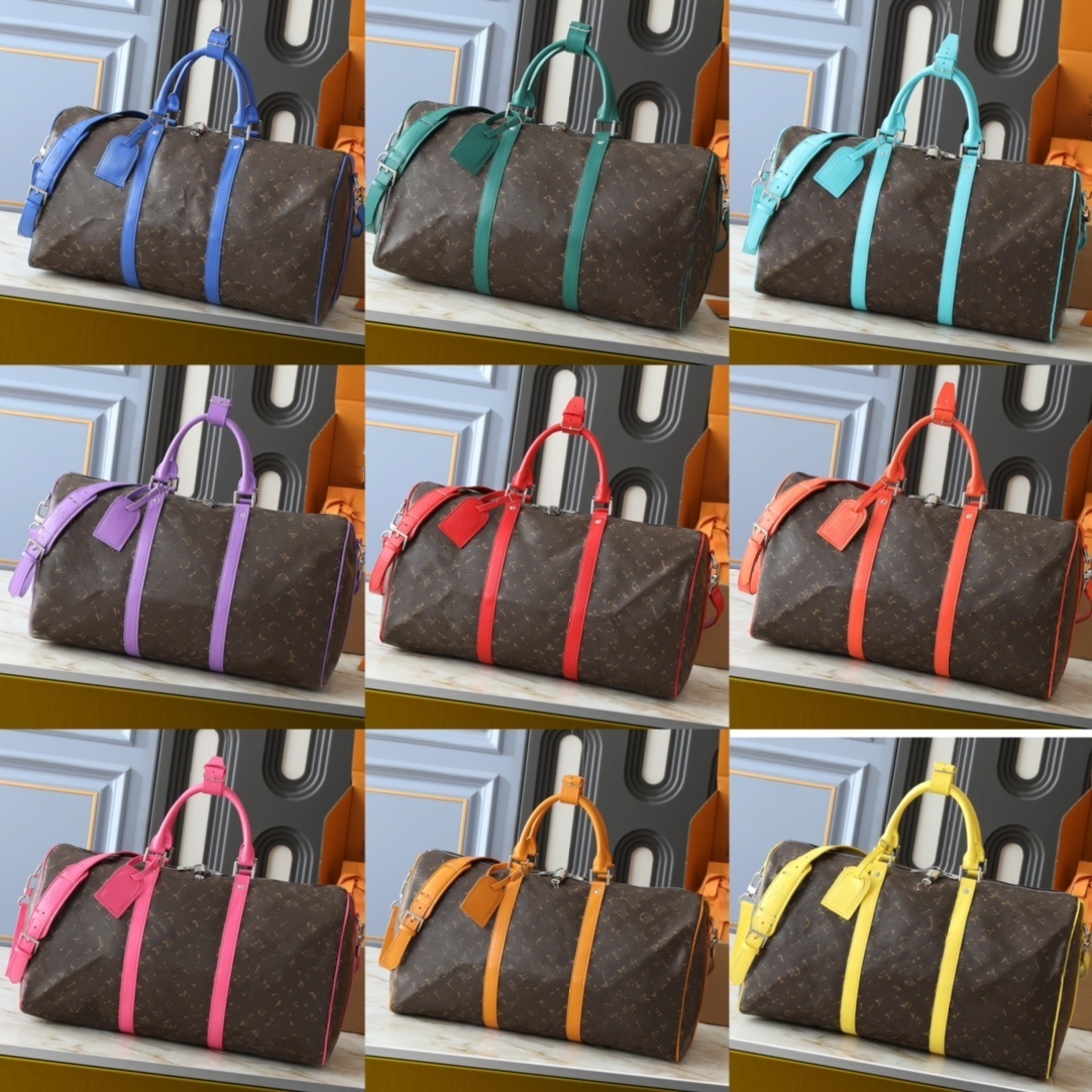 Large Duffle Bag Black embossed Travel Bags Outdoor Leather Polyester Plain Print Stripes Letter Soft Single Oversize Designer Luggage Bag