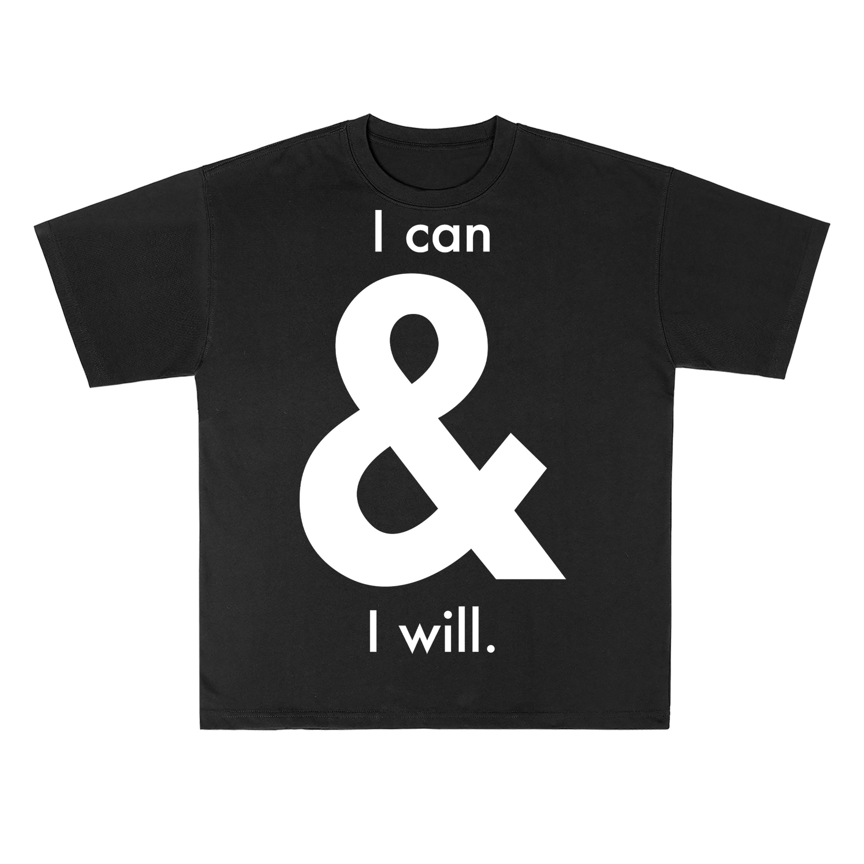 T-shirt men's top designer cotton T-shirt The I CAN short sleeved clothing high-quality fashionable T-shirt