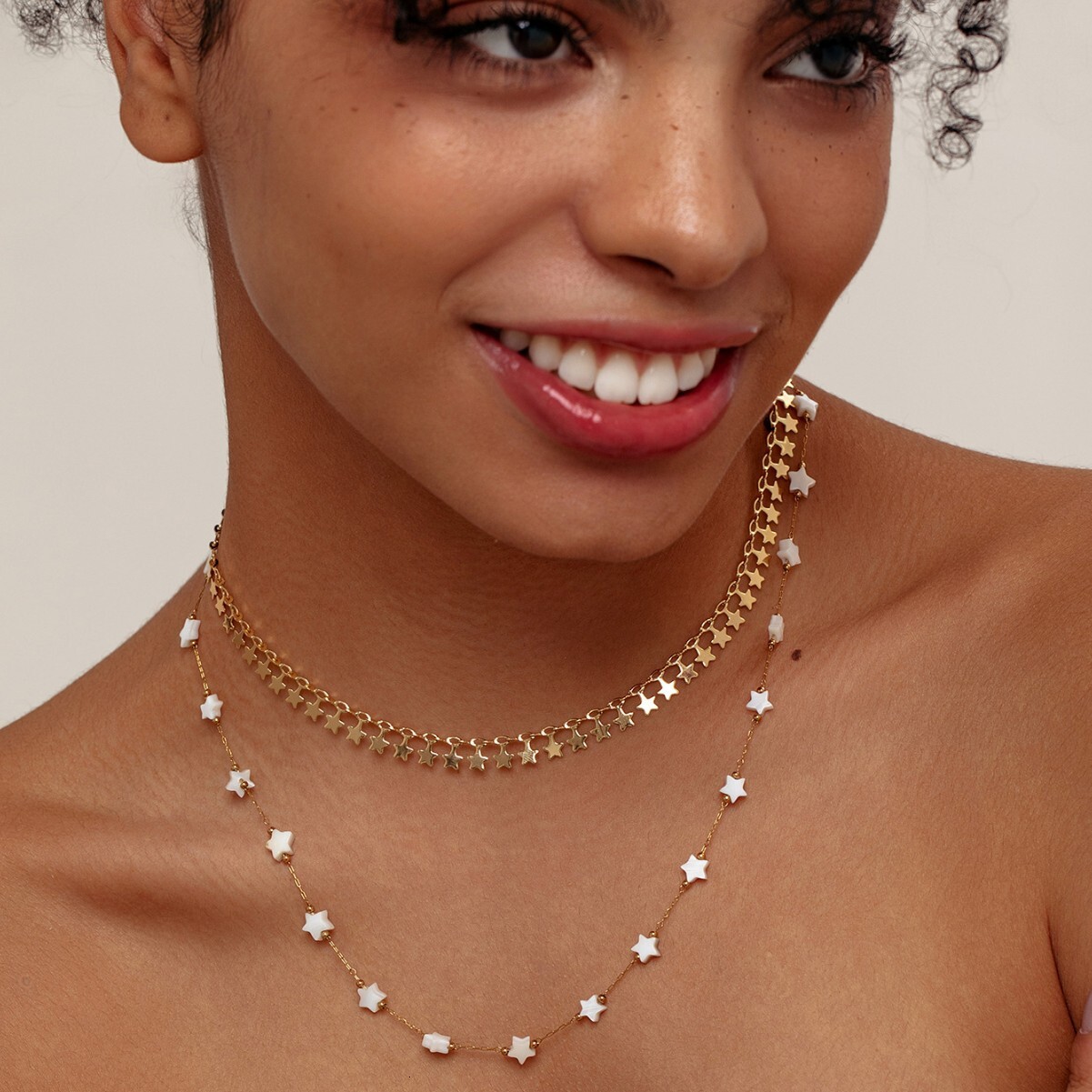 Elegant Star Shell for Women, Light Exquisite Clavicle Chain,