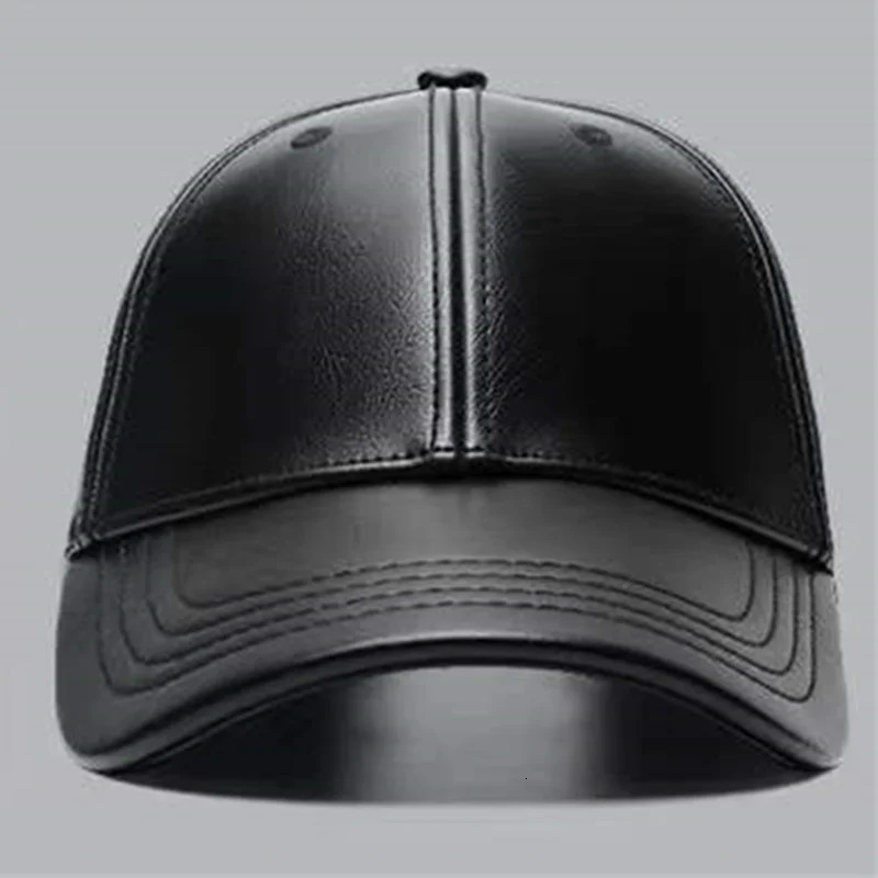 Unisex Solid Men Women Baseball Cap PU Leather Hip Hop Caps For Men Women Baseball Caps Adjustable Sun Hat trucker hats 250530