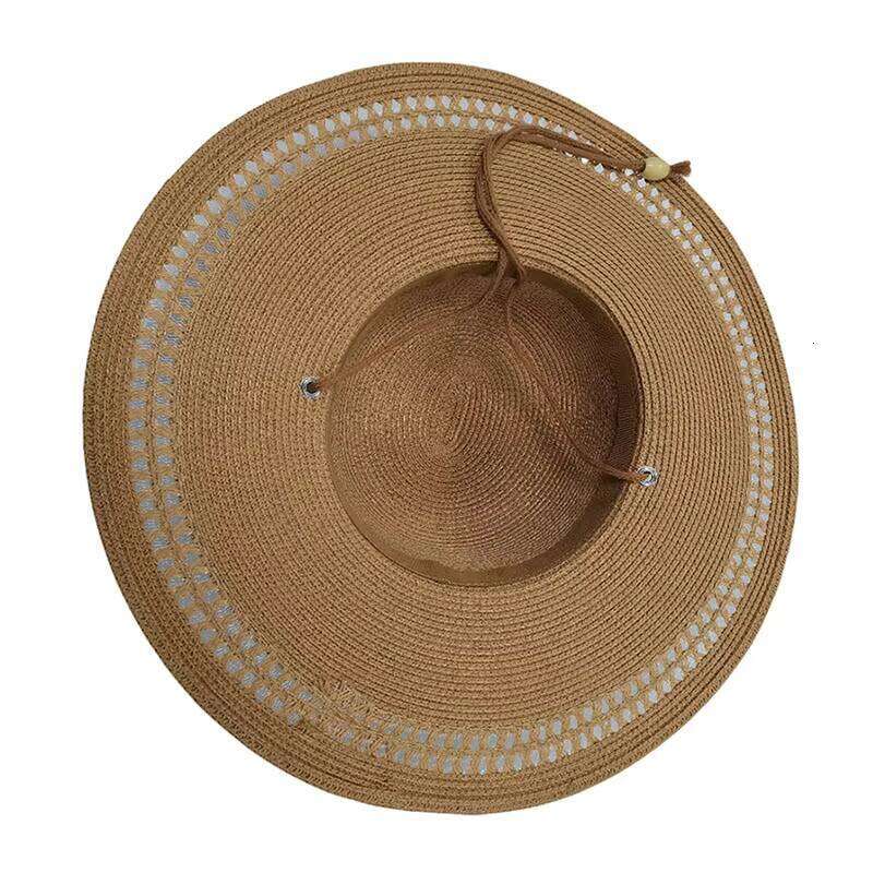 Fashion Dome Travel Sunshine Sun Men Woven Flat Top Women Beach Straw Hat