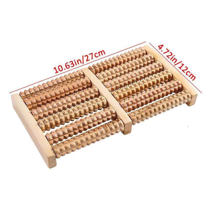 Wooden Foot Roller Relieves Plantar Fasciitis Heel Arch Pain Stress Relief Relaxation For Health Care Feet Massager