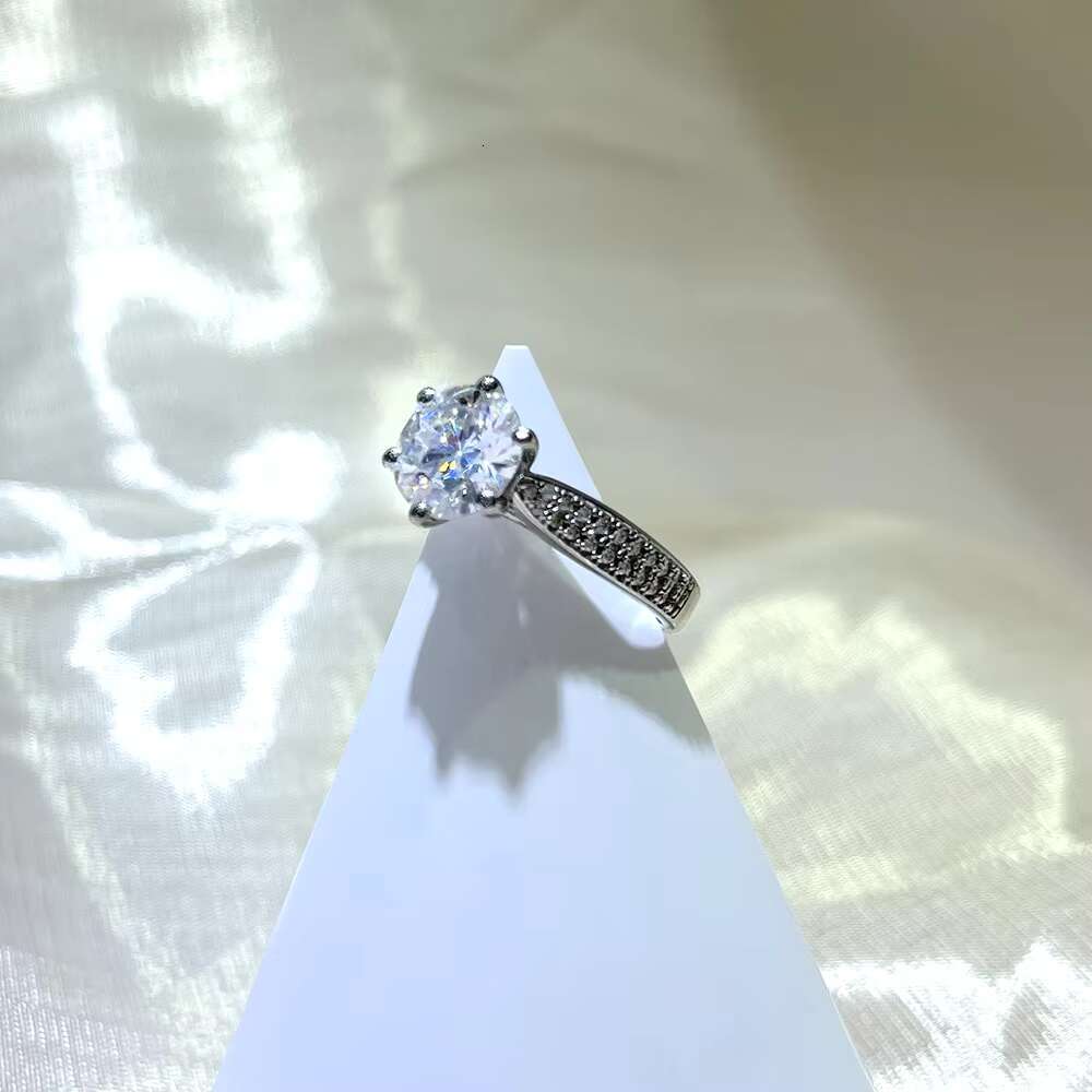 Moissanite Wedding Ring for Women - 14K 18K