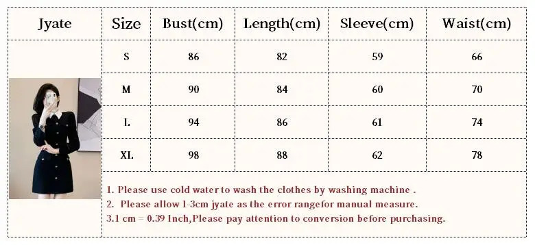 Lady Elegant Tweed Short Dress For Women Turn Down Collar Metal Buttons Autumn Dress Slim High Waist Black Fashion Dress 250529