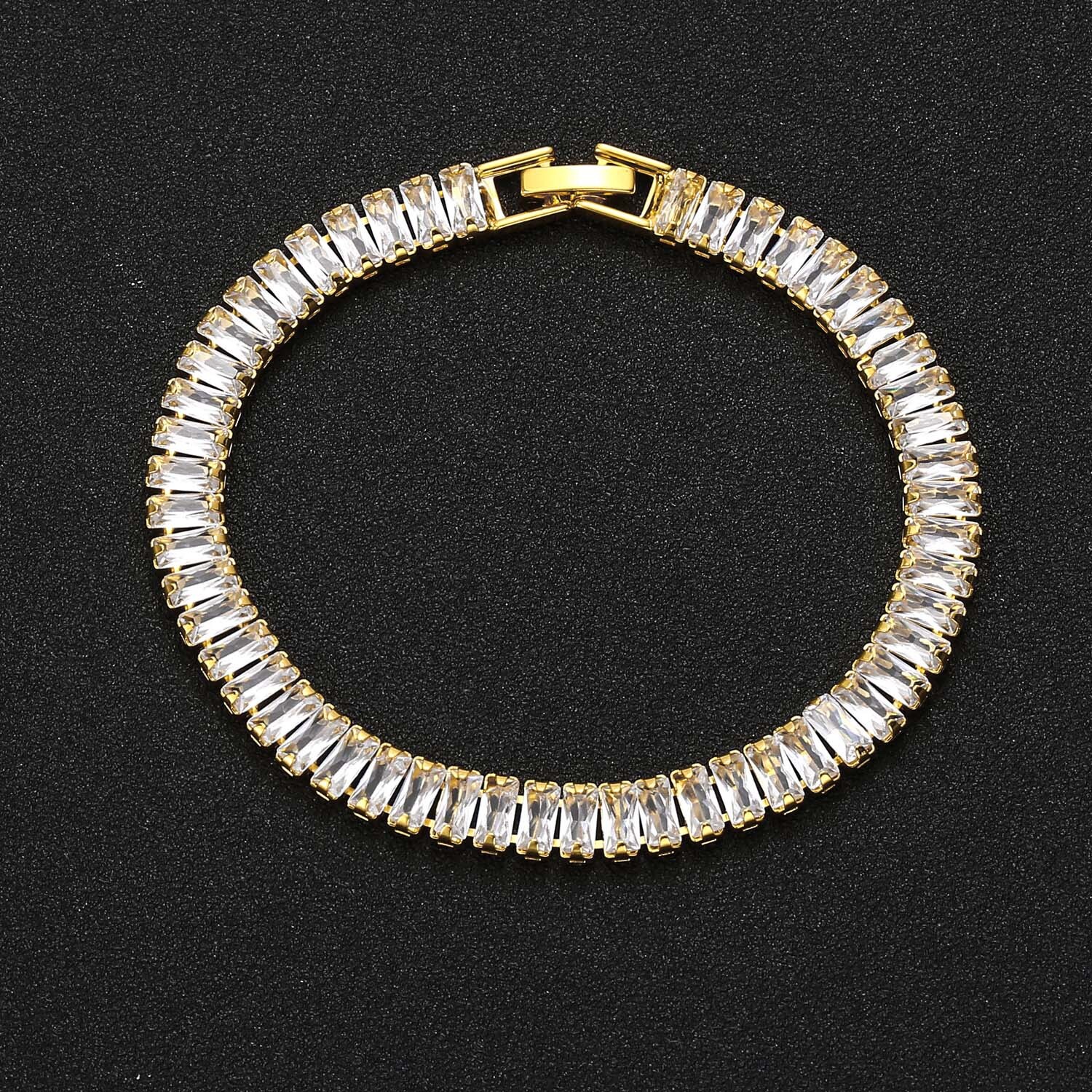 Hip Hop Bracelet 7mm T Cubic Moissaniteia Mens Bracelet Hip Hop Moissanite Full Moissaniteia Personality Accessory moissanite