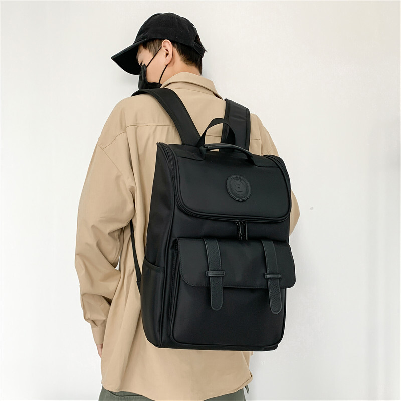 Free Shipping, Trendy Brand Backpacks Men's Fashionable Student Schoolbags Women's College Student Casual Large-capacity Travel Backpacks Ou
