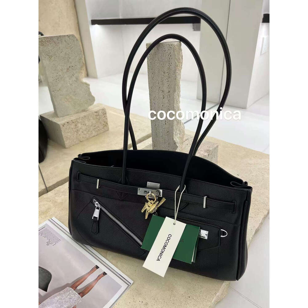 High Street Style Trendy Cool Large Capacity Shoulder Underarm Fashionable Design Sense Hot Girl Bag