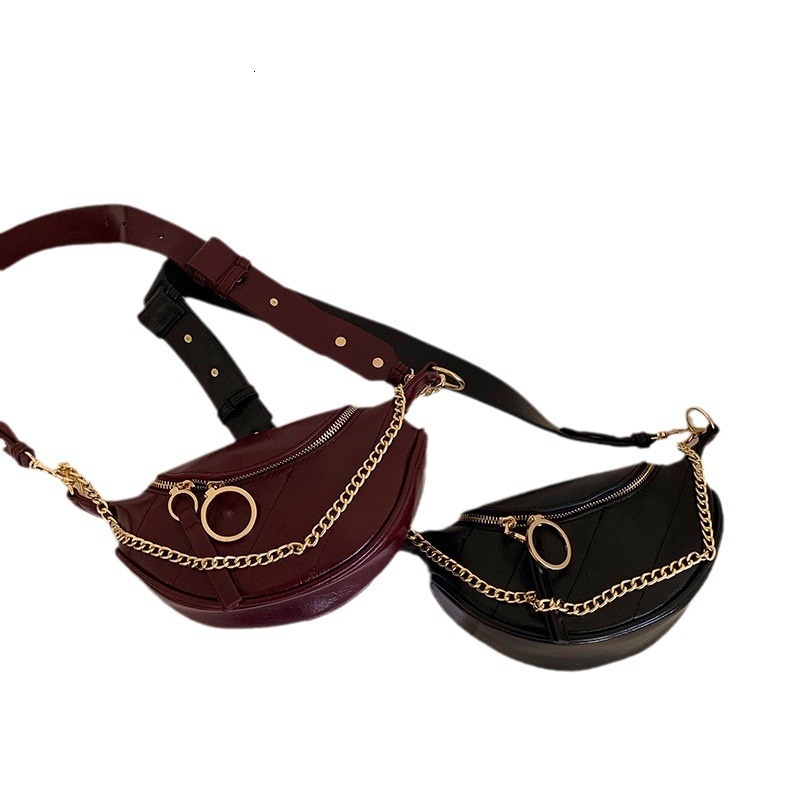 designer 2025 New Trendy Daily Waist Bag for Women Ins Style Chest Bag Single Shoulder Crossbody Fashion Casual Chain Small Bag